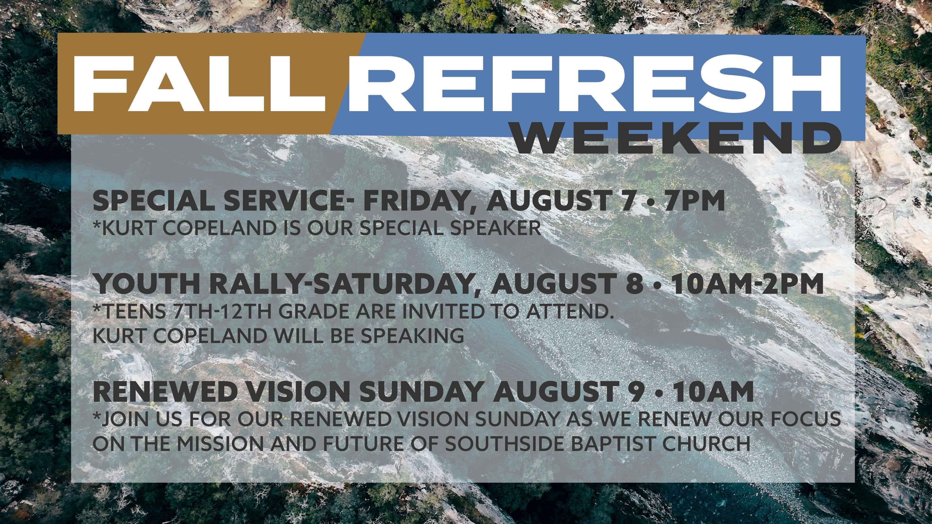 Fall Refresh Weekend